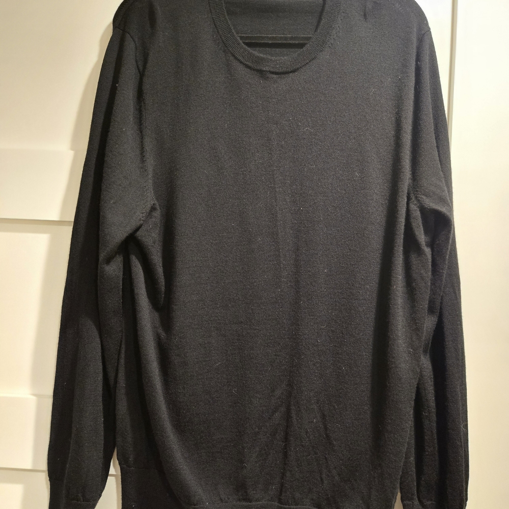 Brooks Brothers Black Italian Yarn Sweater